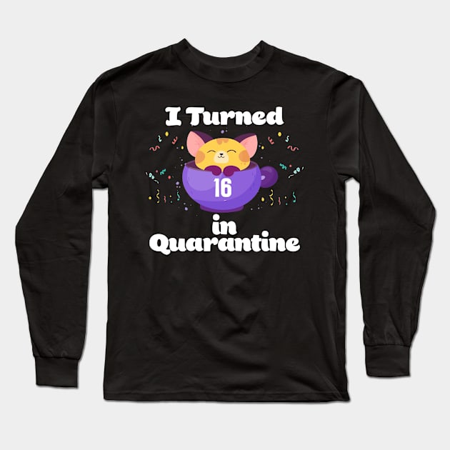 I Turned 16 In Quarantine Long Sleeve T-Shirt by Dinfvr